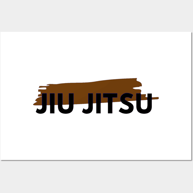 BJJ Brown Belt Brazilian Jiu Jitsu Wall Art by HootVault